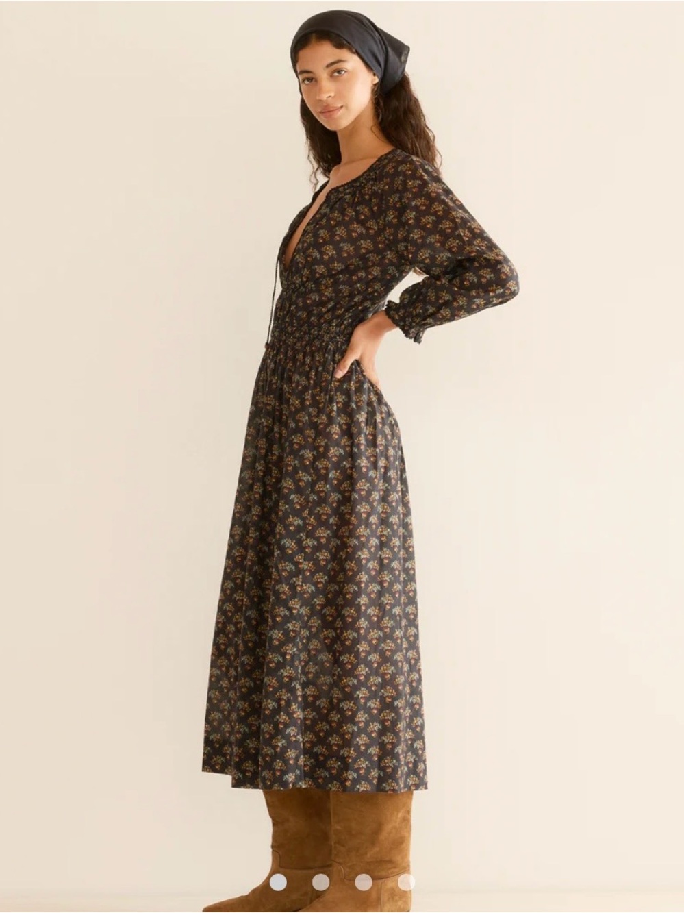 NWT Dôen Delfina Dress in Delphinium Floral XXS